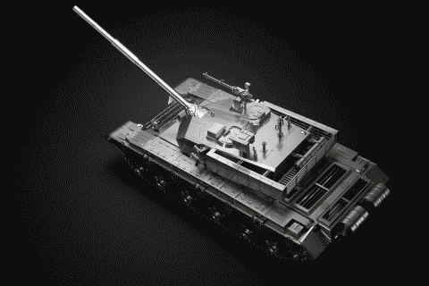 全不锈钢99式坦克模型