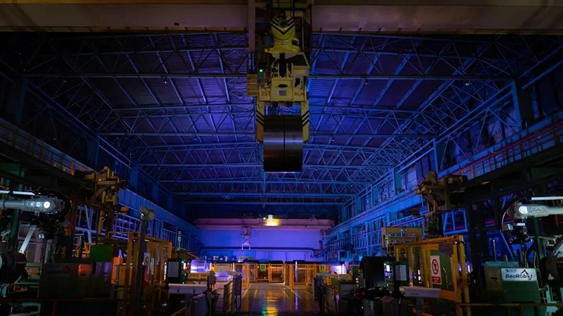 宝钢股份的“灯塔工厂”——上海宝山基地冷轧车间